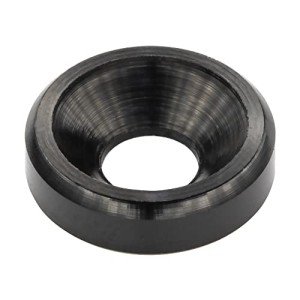 60PCS M3 Anodized Aluminum Countersunk Washers - Black