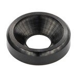 60PCS M3 Anodized Aluminum Countersunk Washers - Black