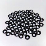 60PCS M3 Anodized Aluminum Countersunk Washers - Black