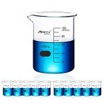 Set of 10 Borosilicate Glass Beakers, 100ml