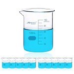 Set of 10 Borosilicate Glass Beakers, 100ml