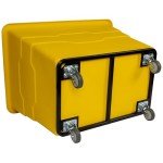 16 Bushel Utility Cart with Steel Base - Yellow