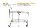 Bostitch Stowaway Folding Utility Cart, Heavy Duty