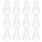 12-Pack 150ml Borosilicate Graduated Erlenmeyer Flasks
