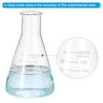 12-Pack 150ml Borosilicate Graduated Erlenmeyer Flasks