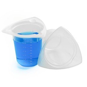 25-Piece 100ml Triangular Plastic Beaker Set