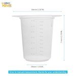25-Piece 100ml Triangular Plastic Beaker Set