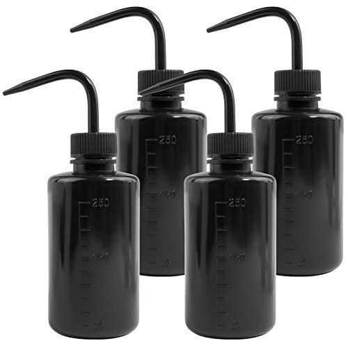 Grosun 250ml Plastic Wash Bottles - 4 Pack