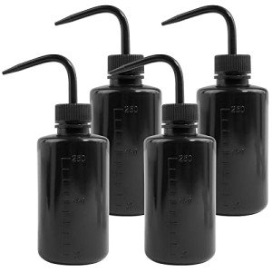 Grosun 250ml Plastic Wash Bottles - 4 Pack