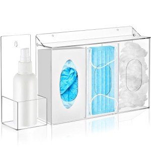 4-Compartment Wall-Mounted Hygiene Dispenser Station