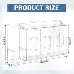 4-Compartment Wall-Mounted Hygiene Dispenser Station