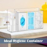 4-Compartment Wall-Mounted Hygiene Dispenser Station