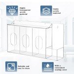 4-Compartment Wall-Mounted Hygiene Dispenser Station