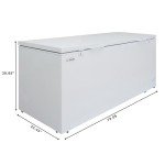 KoolMore 79" Commercial Two-Door Chest Freezer