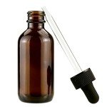 30 Pack Amber Glass Dropper Bottles, 2 oz