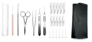 24-Piece Dissecting Kit with Leatherette Case