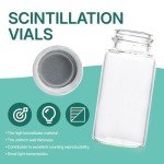 20 ml Borosilicate Scintillation Glass Vials - 100 Pack