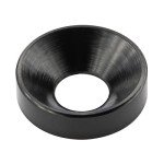 60PCS M4 Anodized Aluminum Countersunk Washers - Black
