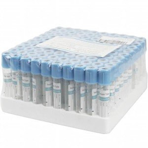 Blue 3mL Vacuum Collection Tubes for Veterinary Labs
