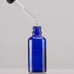 YIZHAO 1oz Blue Glass Dropper Bottles - 12 Pack