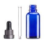 YIZHAO 1oz Blue Glass Dropper Bottles - 12 Pack