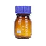 20 Pack 100 mL Amber Glass Lab Bottles