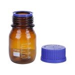 20 Pack 100 mL Amber Glass Lab Bottles
