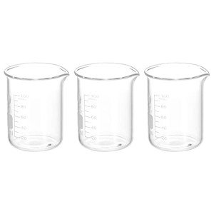 PATIKIL 100ml Low Form Glass Beaker Set