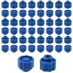 FINBe Luer Lock Syringe Caps - 50 Pack Blue