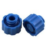 FINBe Luer Lock Syringe Caps - 50 Pack Blue