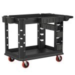 Heavy Duty Utility Cart with Customizable Bins