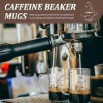 Chemistry Glass Beaker Mugs with Handle - 6 Pack