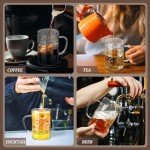 Chemistry Glass Beaker Mugs with Handle - 6 Pack