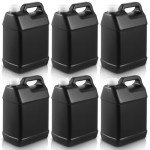 6-Pack 1-Gallon Square Plastic Jugs with Lids