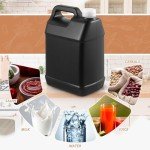 6-Pack 1-Gallon Square Plastic Jugs with Lids