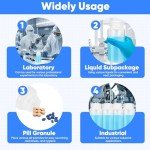 20 Pcs Wide Mouth 16oz Plastic Sample Bottles