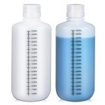 Narrow Mouth HDPE Plastic Bottles with Caps - 32oz