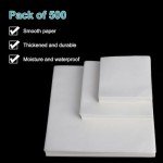 Stonylab Nitrogen-Free Weighing Paper, 75mm, 500 Pack
