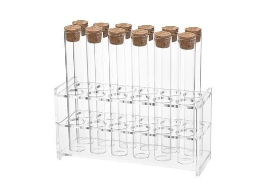 12-Pack 30ml Glass Test Tubes with Corks