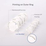 100 Pack PTFE Syringe Lab Filters 0.45μm 13mm