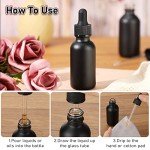100 Pack Black 1oz Glass Dropper Bottles