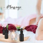 100 Pack Black 1oz Glass Dropper Bottles