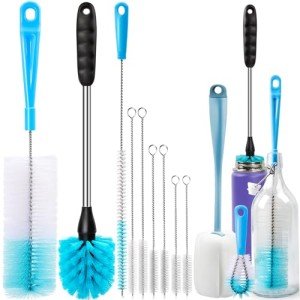 Holikme Long Handle Bottle Brush Cleaning Set