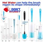 Holikme Long Handle Bottle Brush Cleaning Set