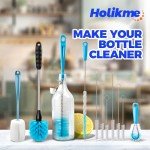Holikme Long Handle Bottle Brush Cleaning Set