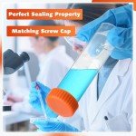 200 Pcs 50ml Self-Standing Centrifuge Tubes