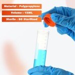 200 Pcs 50ml Self-Standing Centrifuge Tubes