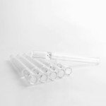 4-Inch Glass Tube Stem with 2 Cleaning Brushes