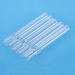 4-Inch Glass Tube Stem with 2 Cleaning Brushes