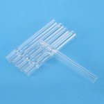 4-Inch Glass Tube Stem with 2 Cleaning Brushes